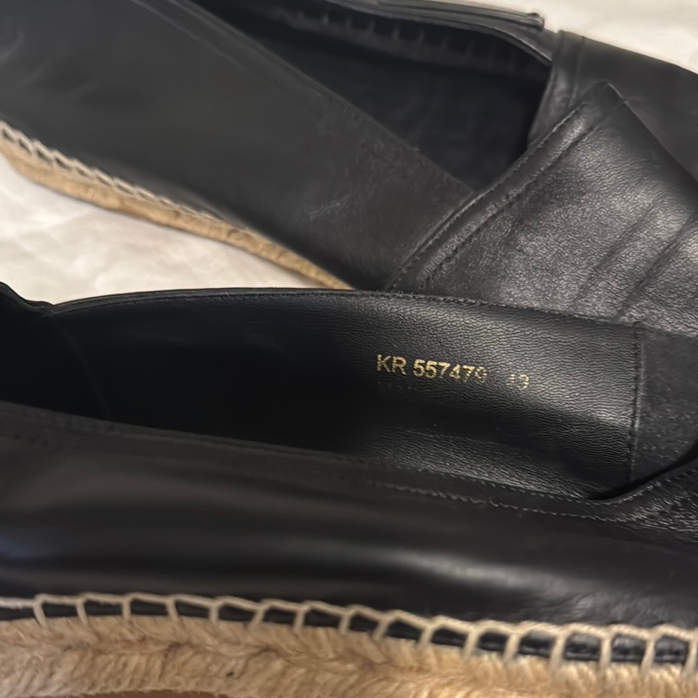 Saint Laurent Black Leather Loafers - Picture 3 of 9